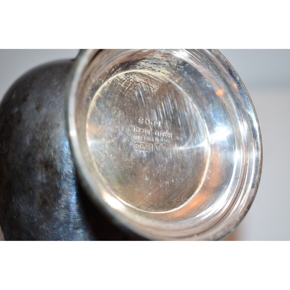 Vtg William Adams EPOC Sheffield England Silver Sugar Scuttle w/Floral Chasing - Picture 13 of 15